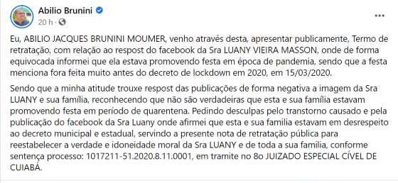 Retratação Abílio