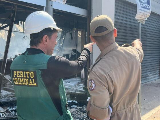 Peritos definem causa de incêndio