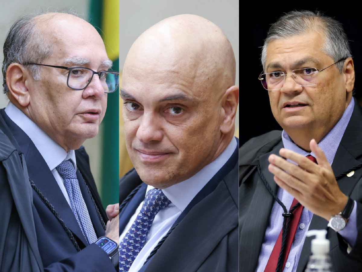 Gilmar, Moraes e Dino, do STF