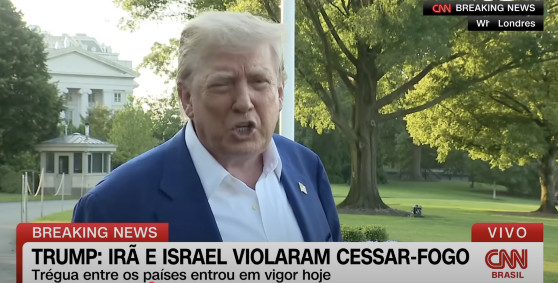 Donald Trump fala sobre violação do cessar-fogo