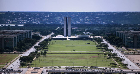 Imagem aérea do Congresso Nacional