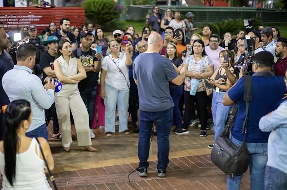 Abilio em reunião com servidores da Saúde