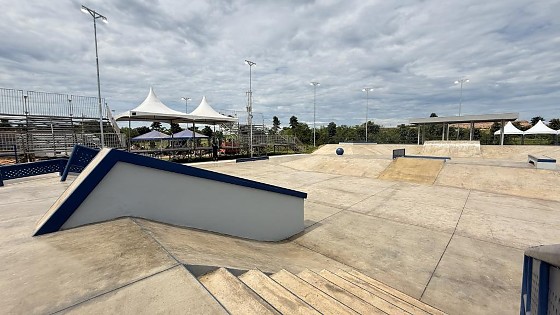 Pista de skate no Parque Novo Mato Grosso
