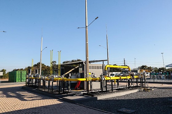 Gasoduto no Distrito Industrial de Cuiabá