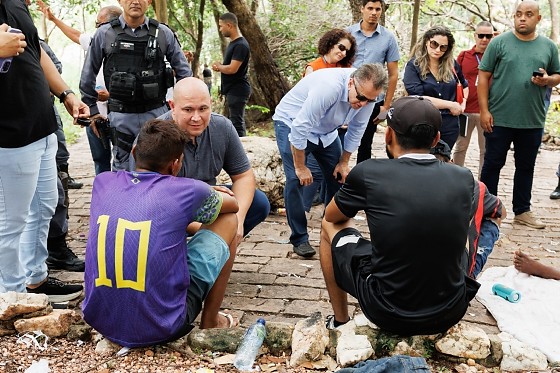 Abilio e moradores de rua 