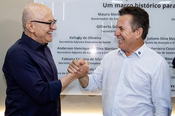 Otaviano Pivetta e Mauro Mendes