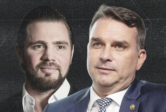 Daniel Vorcaro e Flávio Bolsonaro