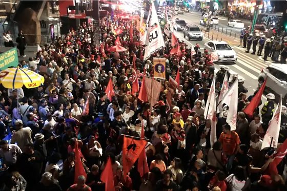 Manifestação pelo fim da escala 6 x 1