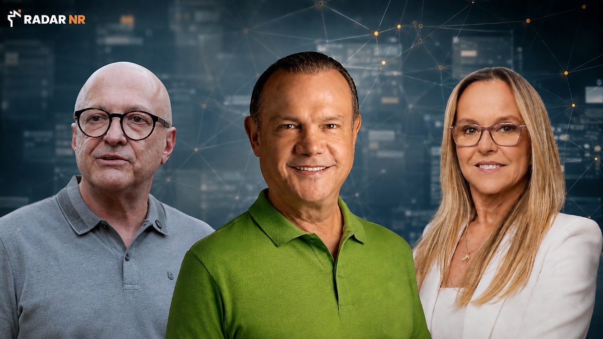 Candidatos ao governo com logomarga NR